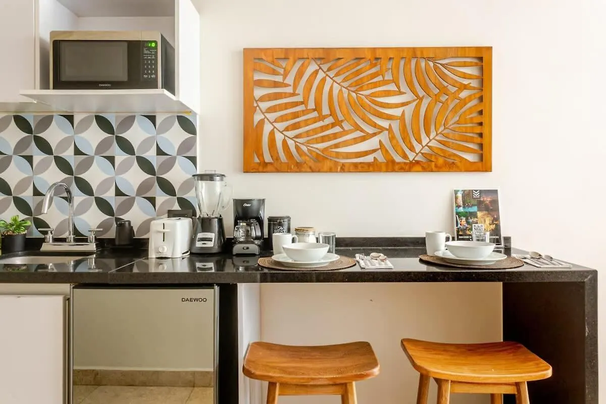 Apartment Central Playa Del Carmen Master Suite With Rooftop Pool And Gym Wifi Free Parking Near Beach