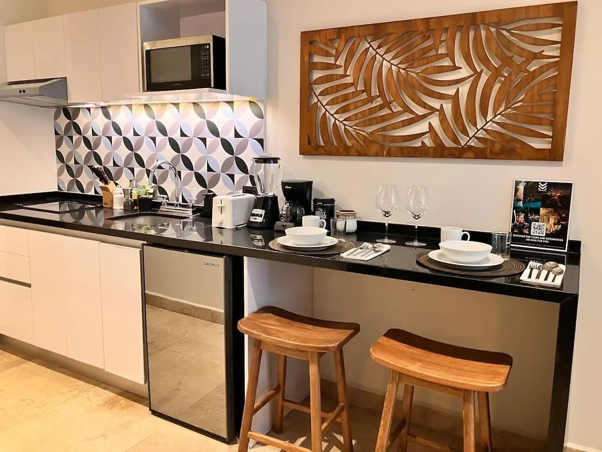 Apartment Central Playa Del Carmen Master Suite With Rooftop Pool And Gym Wifi Free Parking Near Beach